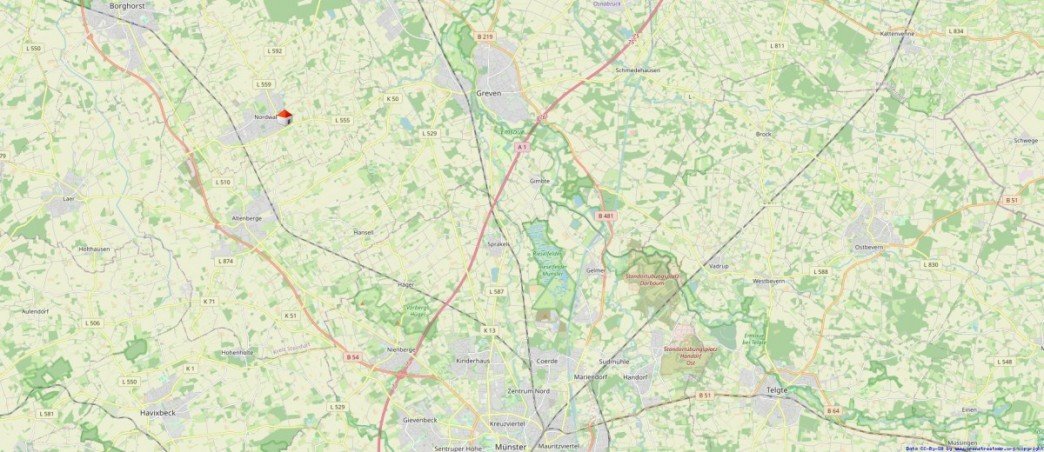 Makro-Lage Einfamilienhaus Nordwalde