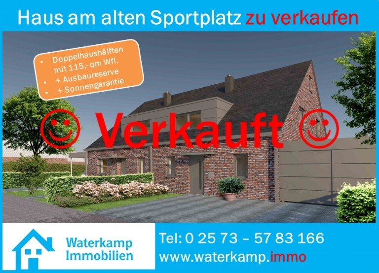 DHH links verkauft Nordwalde Doppelhaush�lfte Intelligent geplante Doppelhaush�lfte mit Sonnengarantie in Nordwalde