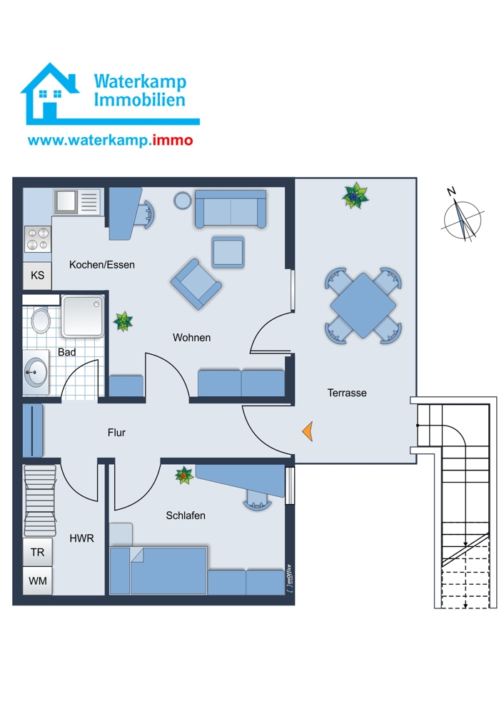Grundriss Etagenwohnung Altenberge
