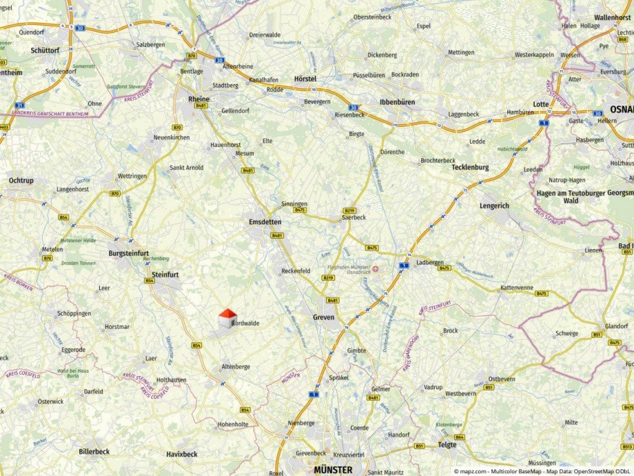 Makro-Lage Doppelhaush�lfte Nordwalde