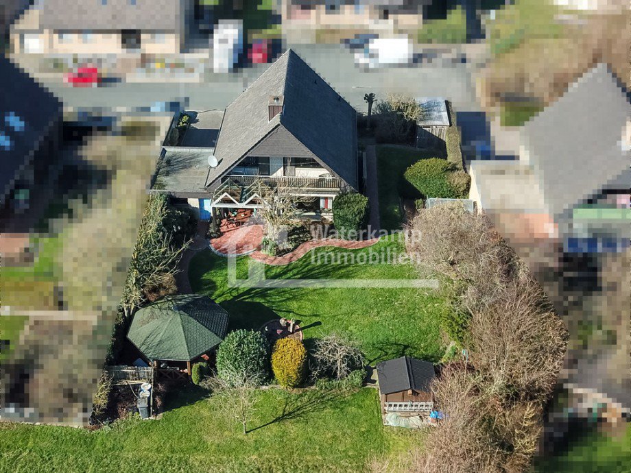 Luftaufnahme R�ckseite vp Einfamilienhaus Nordwalde