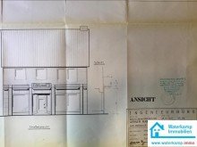 1991 Haus 1, Neugestaltung Fassade geschnitten Wohn- und Gesch�ftshaus oder Mehrfamilienhaus zentral in Nordwalde