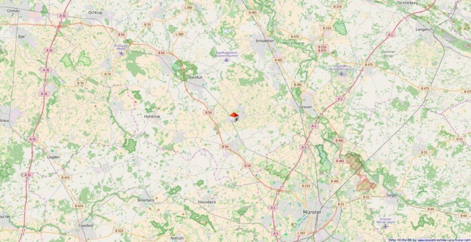 Macro-Lage Doppelhaush�lfte Nordwalde (in der N�he von M�nster)