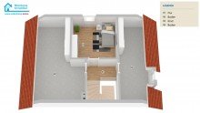Dachgeschoss Sch�ne Reihenhaus-Anlage (4WE) im Speckg�rtel von M�nster