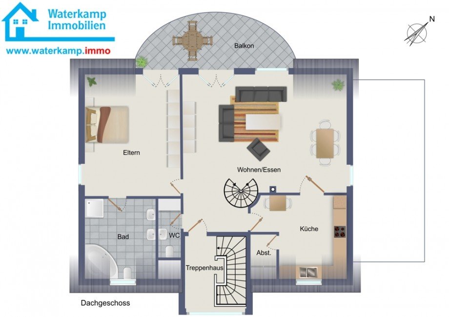 Dachgeschoss = DG Haus Nordwalde