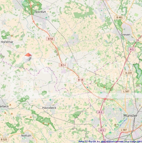 Makrolage Etagenwohnung Laer