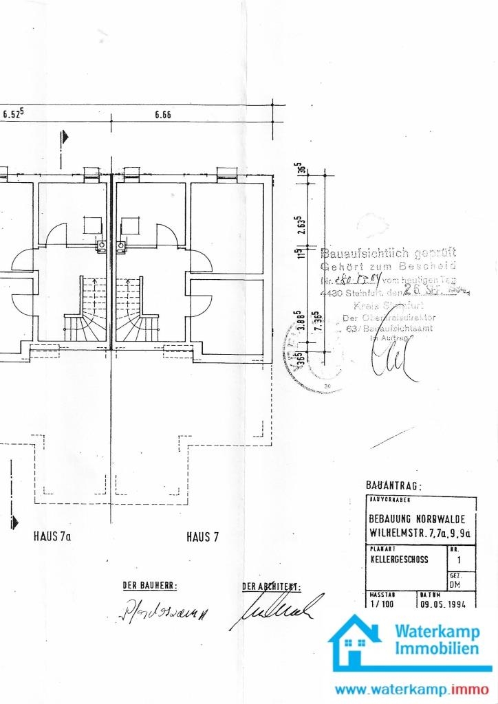 Plan Keller Haus Nordwalde