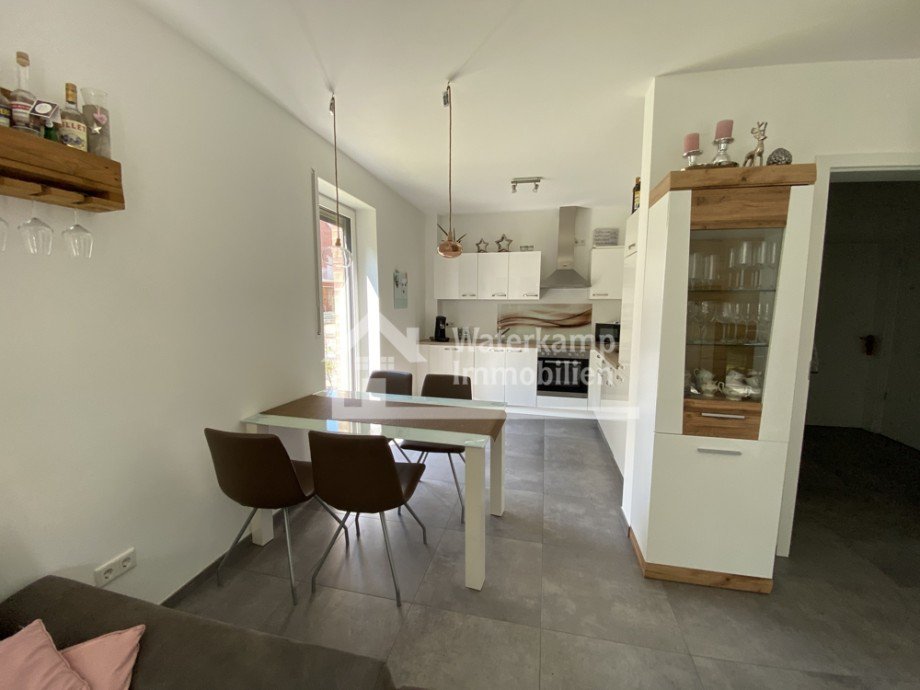 Blick zur K�che Etagenwohnung Laer