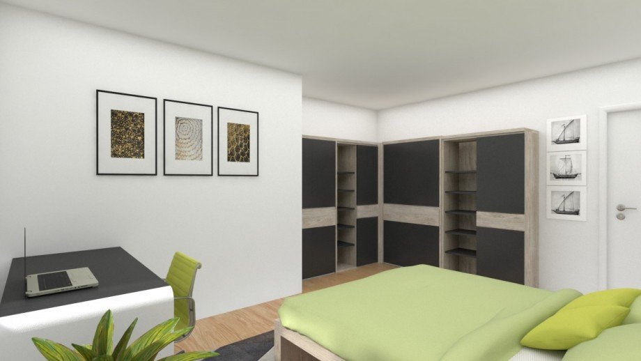 Schlafzimmer Erdgeschosswohnung Nordwalde
