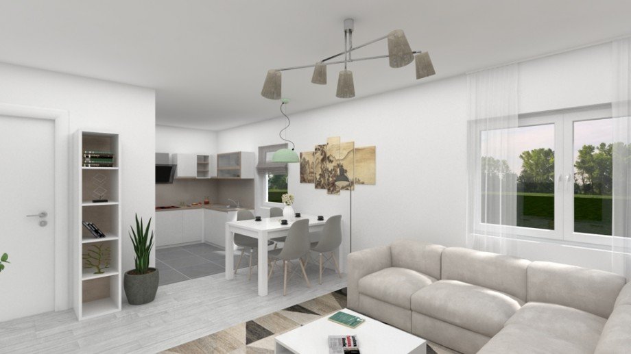 Wohnzimmer Etagenwohnung Laer
