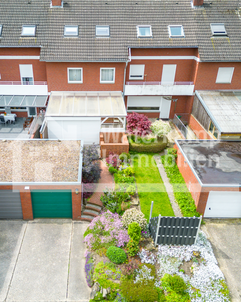R�ckansicht Reihenmittelhaus Nordwalde