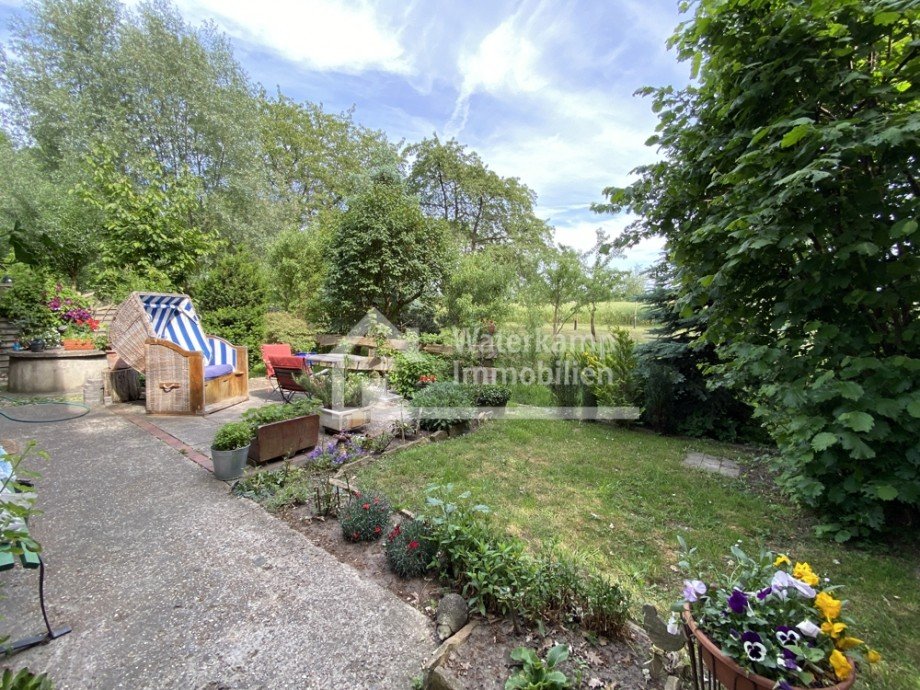 Garten + Terrasse hinterm K�tterhaus Zweifamilienhaus Nordwalde