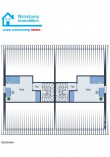 Spitzboden Doppelhaus (mit 2 DHH) in ruhiger Lage von Metelen als Renditeobjekt