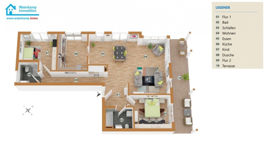 Grundriss Wohnung Erdgeschosswohnung M�nster