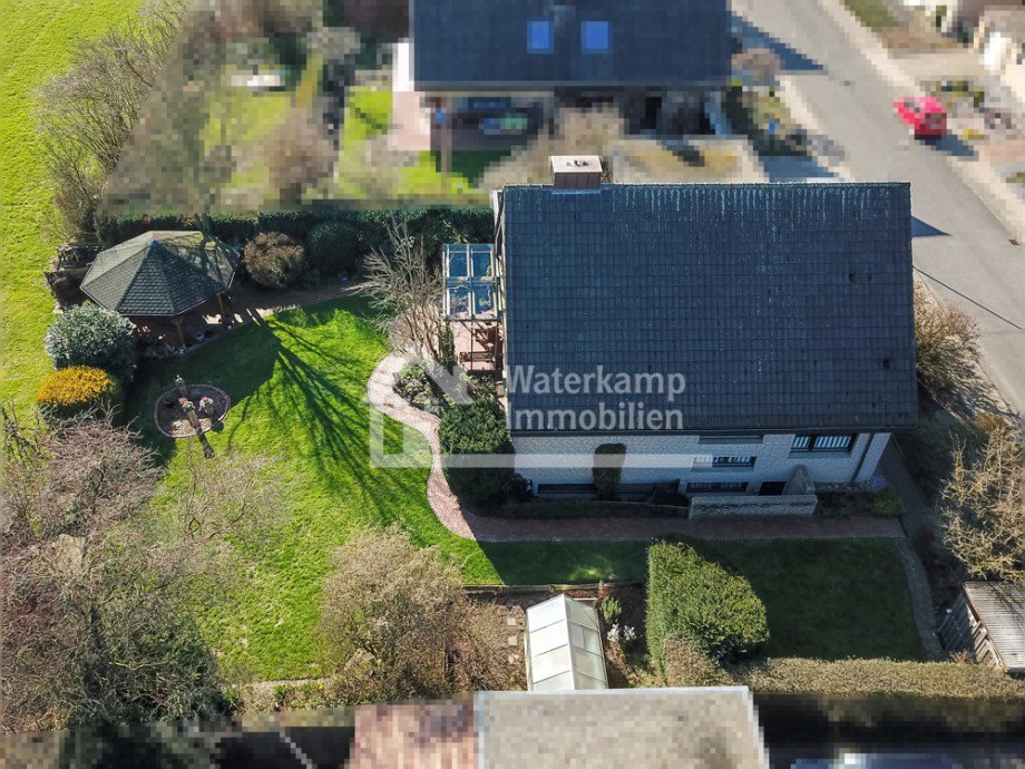 Luftaufnahme seitlich no vp Einfamilienhaus Nordwalde
