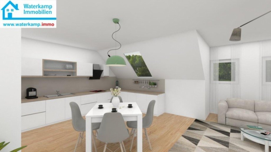 Wohnen-K�che Dachgeschosswohnung Nordwalde