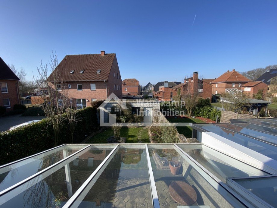 Sicht aus dem Schlafzimmer Doppelhaush�lfte Nordwalde
