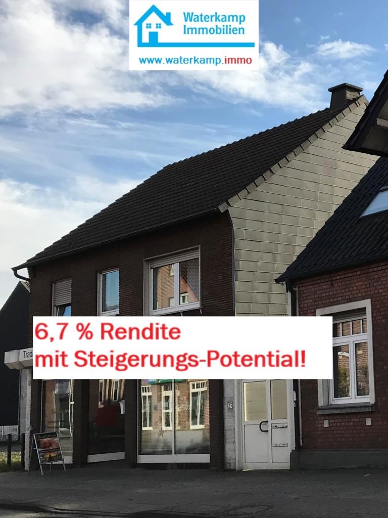 Ansicht von der Bahnhofstra�e Nordwalde Mehrfamilienhaus Wohn- und Gesch�ftshaus oder Mehrfamilienhaus zentral in Nordwalde
