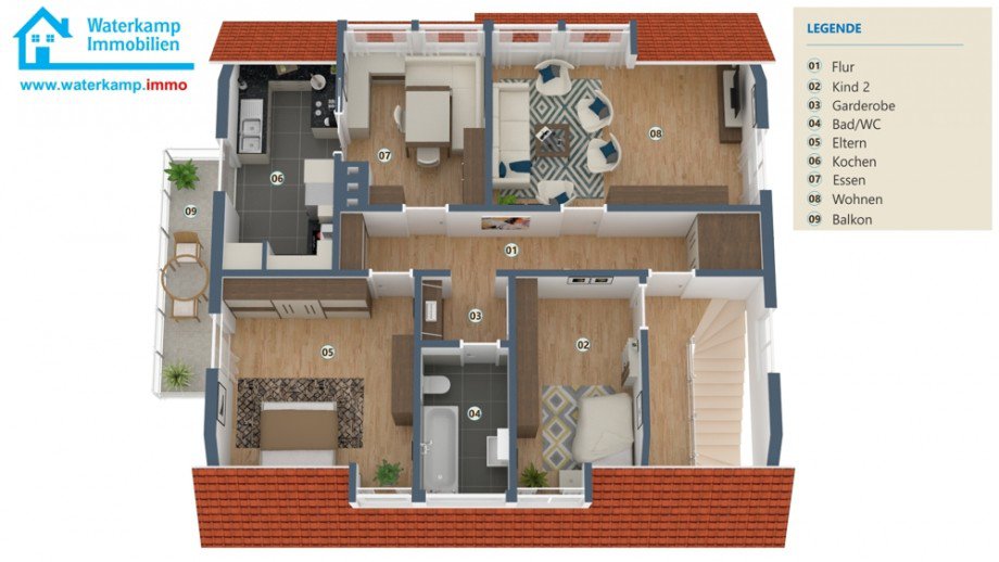 Grundriss DG Zweifamilienhaus Greven