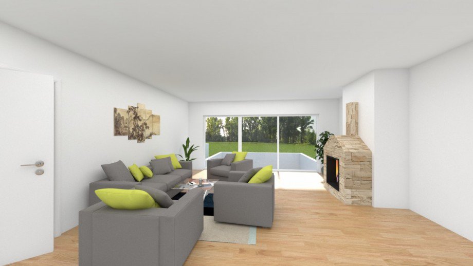 Wohnzimmer 3-D EG Einfamilienhaus Nordwalde