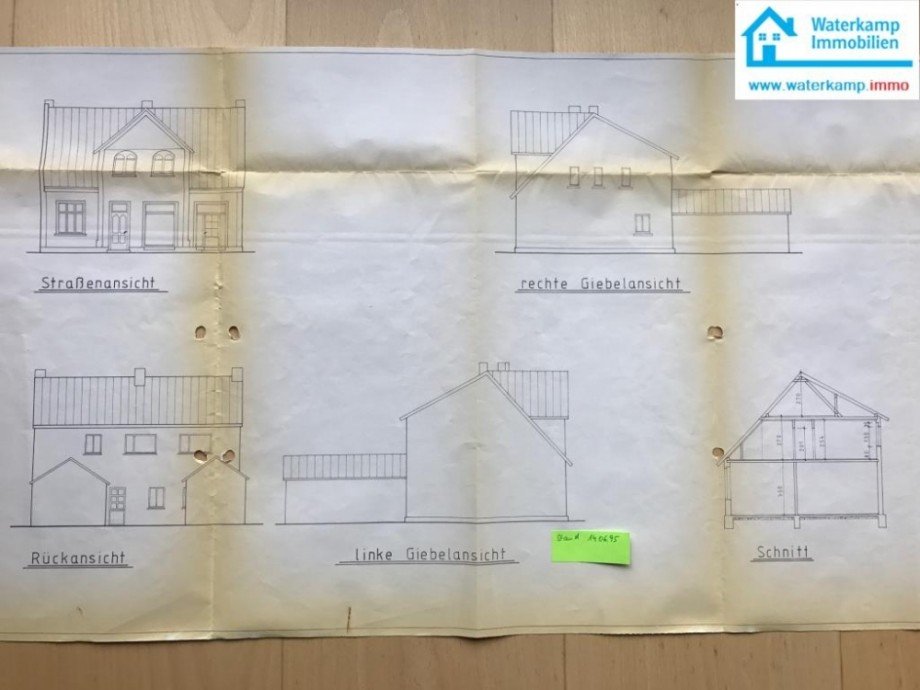 Plan 1995 Schnitte Mehrfamilienhaus Nordwalde
