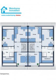 Dachgeschoss Doppelhaus (mit 2 DHH) in ruhiger Lage von Metelen als Renditeobjekt