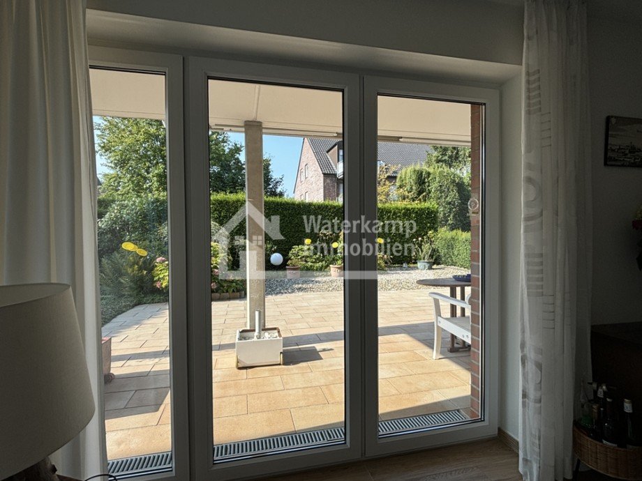 04 Wohnen Blick auf die Terrasse Erdgeschosswohnung M�nster