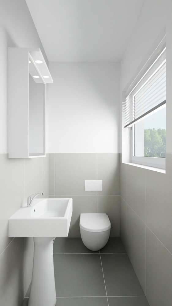 02 WC (Z1, 3-D) Erdgeschosswohnung Nordwalde