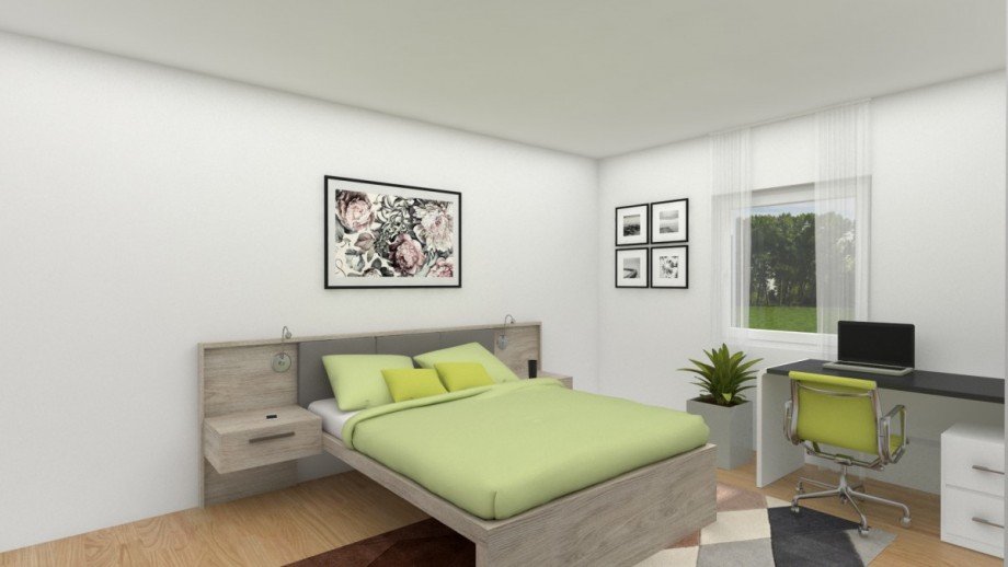 Schlafzimmer Erdgeschosswohnung Nordwalde
