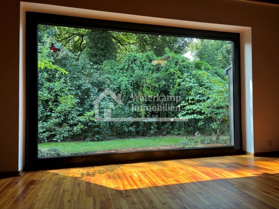 Wohnzimmer Panorama-Fenster Einfamilienhaus Nordwalde