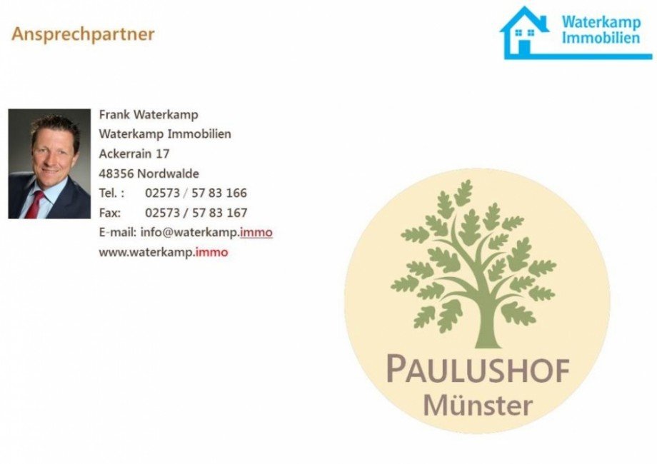 Ansprechpartner Paulushof Erdgeschosswohnung M�nster-Mecklenbeck