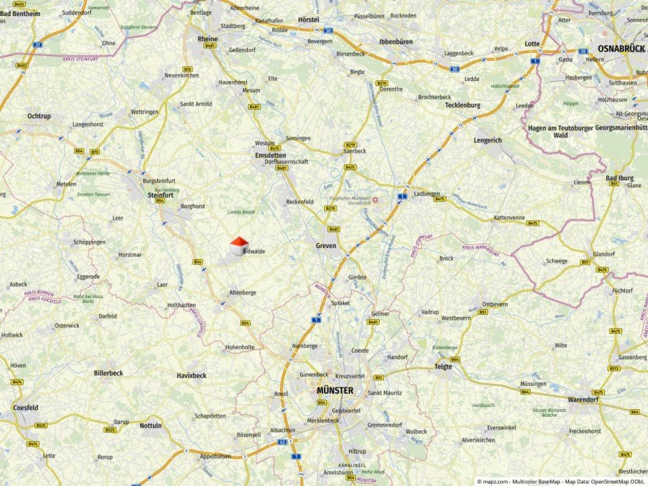 Geolyzer Kartenausschnitt Etagenwohnung Nordwalde