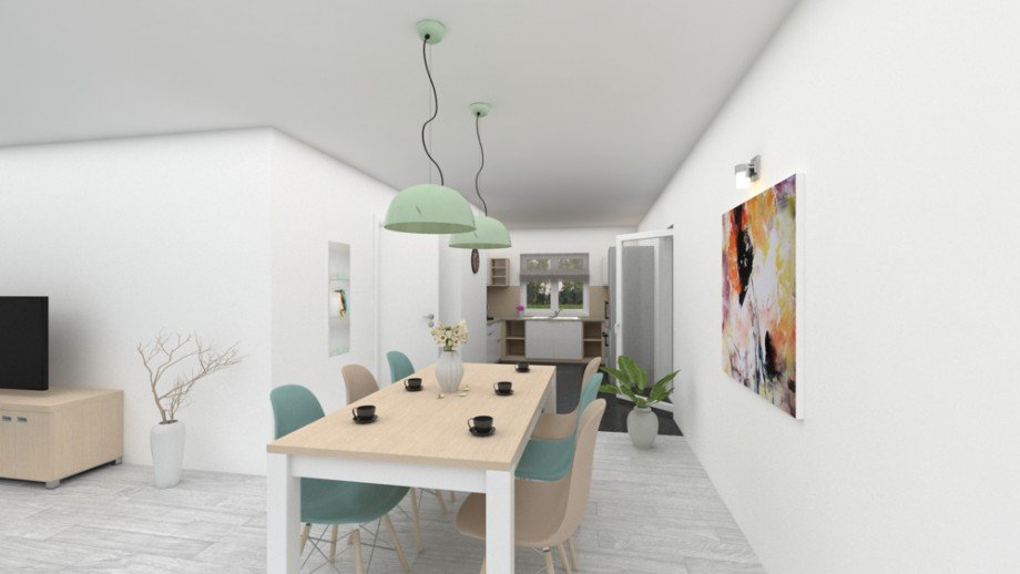 Wohn/Esszimmer Doppelhaush�lfte Nordwalde (in der N�he von M�nster)