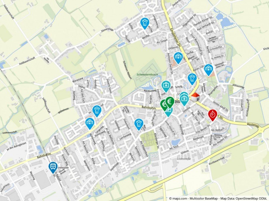 Geolyzer Kartenausschnitt Etagenwohnung Nordwalde
