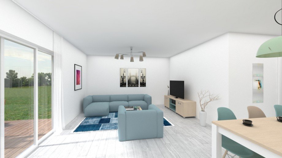 Wohn/Esszimmer Doppelhaush�lfte Nordwalde (in der N�he von M�nster)