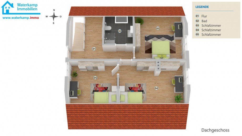 Grundriss DG Einfamilienhaus Nordwalde