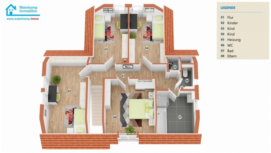 Dachgeschoss (3-D) Einfamilienhaus Steinfurt