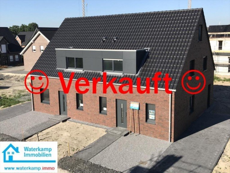 Vorderansicht Nordwalde Doppelhaush�lfte Moderne Doppelhaush�lfte mit Sonnengarantie und sympathischen Nachbarn in der N�he von M�nster + Greven
