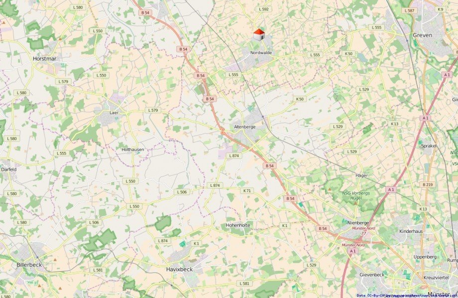 Lageplan Makro Erdgeschosswohnung Nordwalde