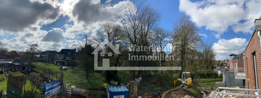 Aussicht vom Balkon Etagenwohnung Laer