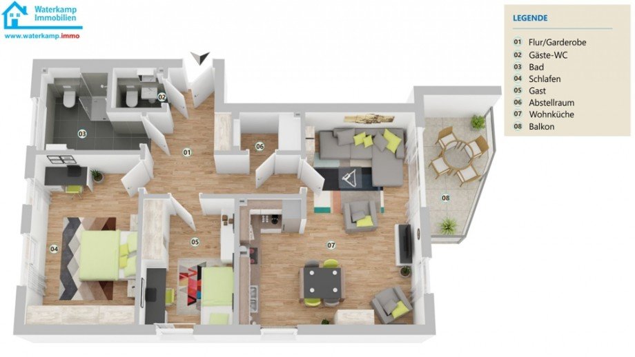Grundriss Etagenwohnung Nordwalde