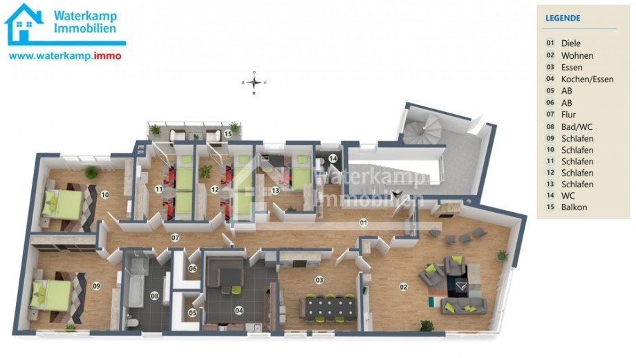 Grundriss W1 (gro�) Wohn- / Gesch�ftshaus Nordwalde