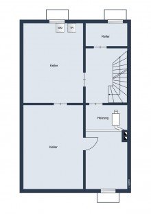 Kellergeschoss Familienfreundliches Reihenmittelhaus mit Sonnengarantie