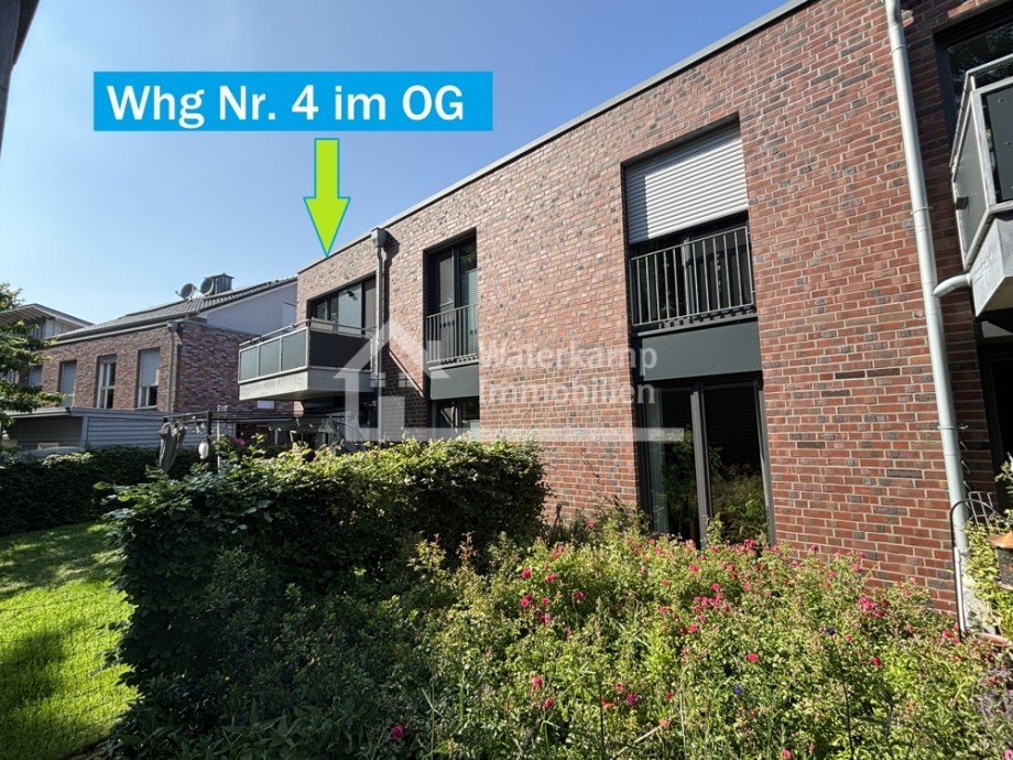 Ansicht R�ckseite Etagenwohnung Laer