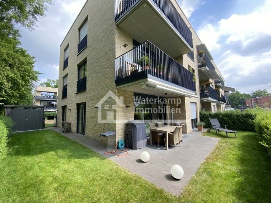Garten + Terrasse Erdgeschosswohnung M�nster-Mecklenbeck