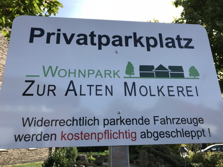 reservierte Parkpl�tze Dachgeschosswohnung Nordwalde