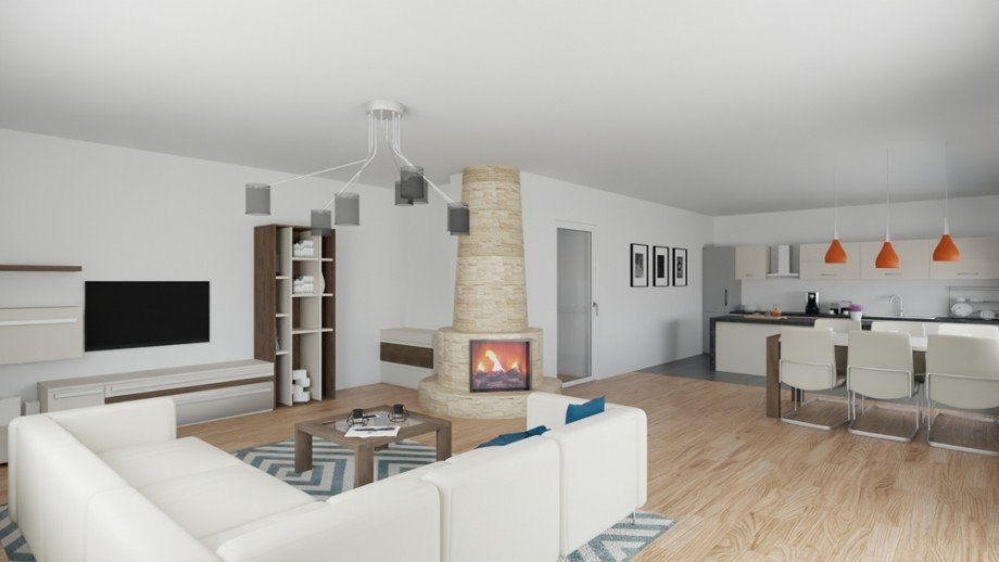 05 Wohnen-Essen (Z1, 3-D) Erdgeschosswohnung Nordwalde
