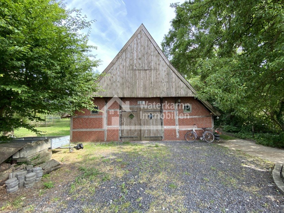 K�tterhaus Sicht von der Stra�e Zweifamilienhaus Nordwalde