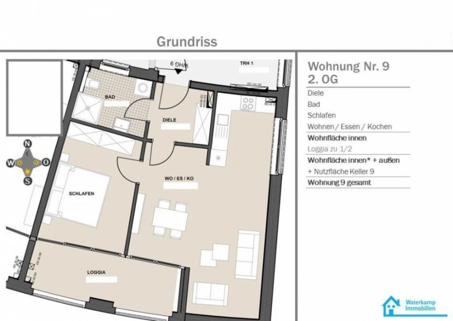 20160826 Whg Nr. 9, 2. OG Etagenwohnung Greven