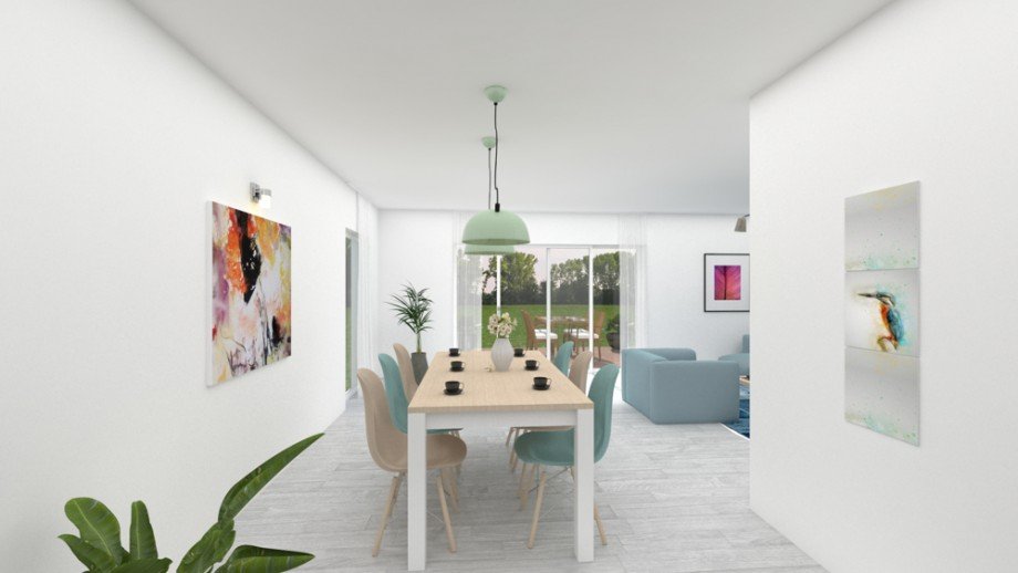 Wohn/Esszimmer Doppelhaush�lfte Nordwalde (in der N�he von M�nster)
